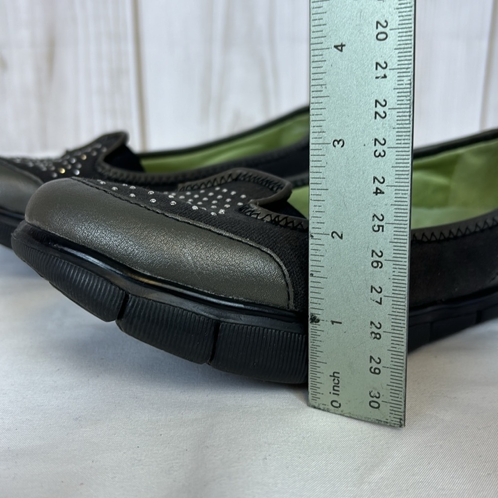 Earth Shoes Vegan Slip On Comfort Loafers Canvas Casual Flats Black Size 6 - Picture 14 of 14
